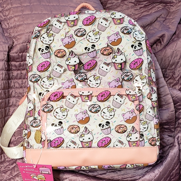 Betsey Johnson Handbags - Betsey Johnson clear Caticorn Cupcake Backpack
